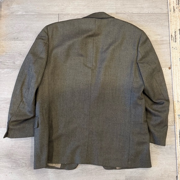 Gianfranco Ruffini Men's Sport Coat 40S 100% Wool Brown Tweed Knit - Picture 7 of 9